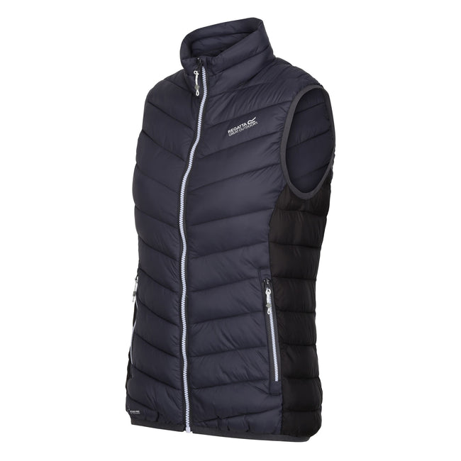 Seal Grey-Black - Side - Regatta Womens-Ladies Harrock Lightweight Body Warmer