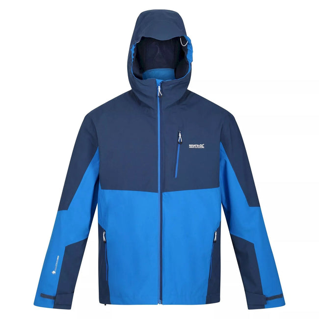 Admiral Blue-Sky Diver Blue - Front - Regatta Mens Wentwood VII 3 in 1 Waterproof Jacket