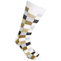 White - Back - Dare 2B Unisex Adult Henry Holland Checkerboard Socks (Pack of 2)