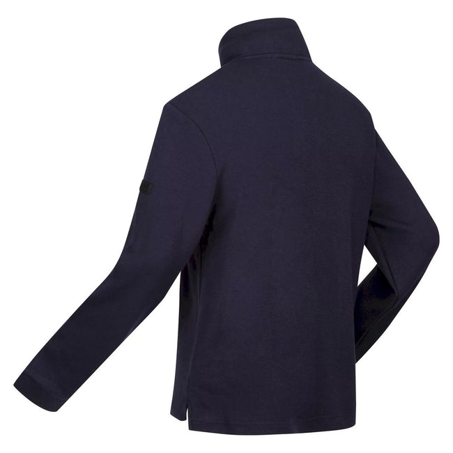 Navy - Lifestyle - Regatta Mens Lanchester Quarter Zip Fleece Top