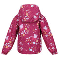 Berry Pink - Back - Regatta Childrens-Kids Muddy Puddle Peppa Pig Autumnal Padded Waterproof Jacket