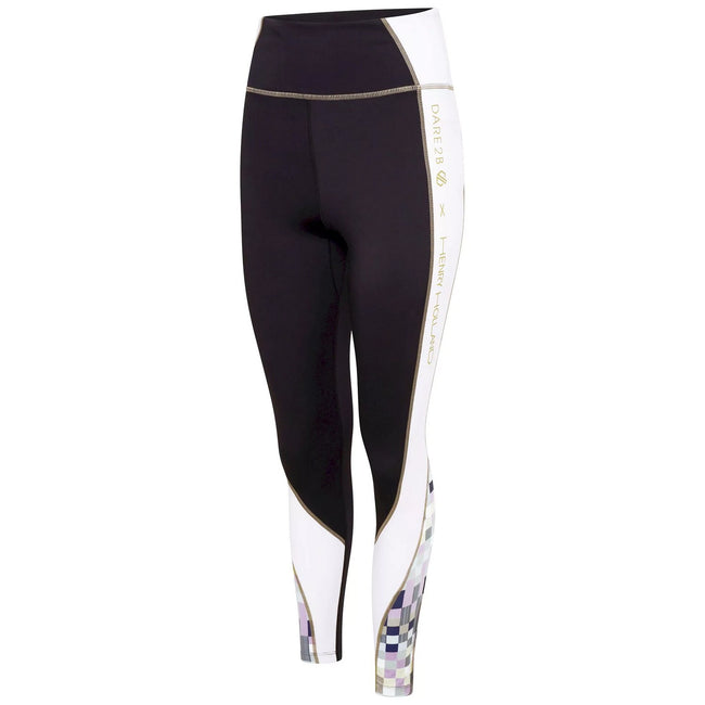 Black-Gardenia - Side - Dare 2B Womens-Ladies Henry Holland On The Move Active Leggings