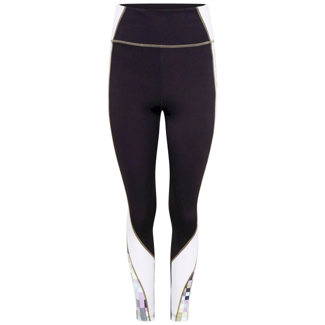 Black-Gardenia - Front - Dare 2B Womens-Ladies Henry Holland On The Move Active Leggings