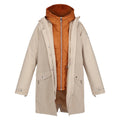 Moccasin - Front - Regatta Womens-Ladies Giovanna Fletcher Collection Brentley 3 in 1 Waterproof Jacket