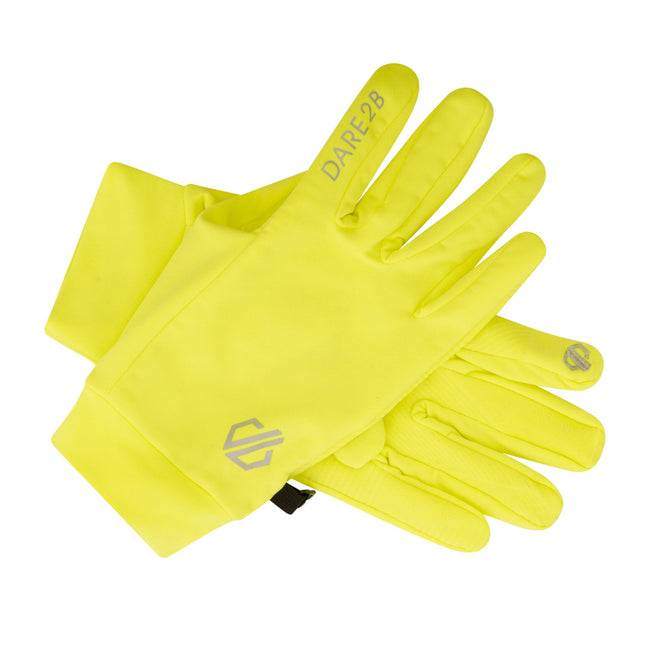 Fluorescent Yellow - Side - Dare 2B Unisex Adult Cogent II Cycling Gloves