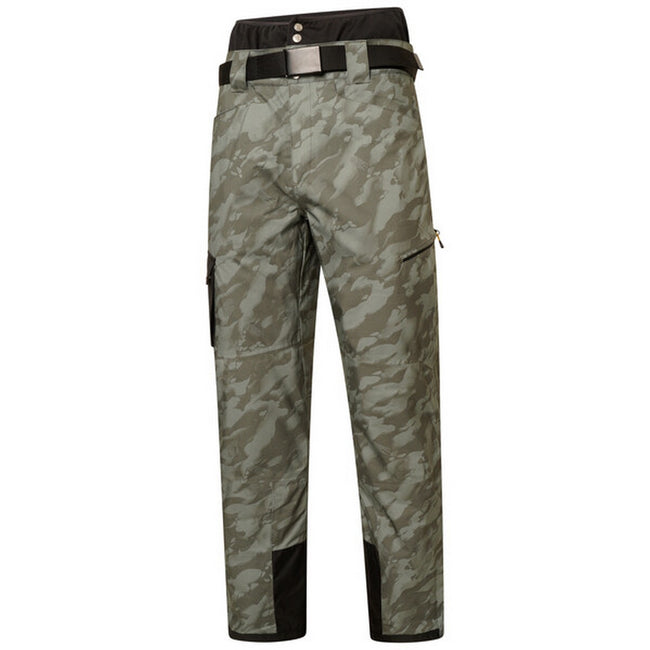 Duck Green Camo-Black - Side - Dare 2B Mens Absolute II Insulated Camo Ski Trousers