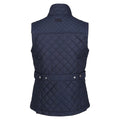 Navy - Back - Regatta Womens-Ladies Charleigh Checked Quilted Body Warmer