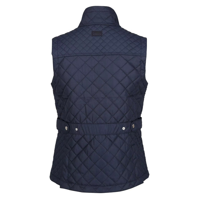 Navy - Back - Regatta Womens-Ladies Charleigh Checked Quilted Body Warmer