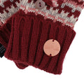 Dark Pimento - Side - Regatta Childrens-Kids Baneberry Knitted Fingerless Gloves