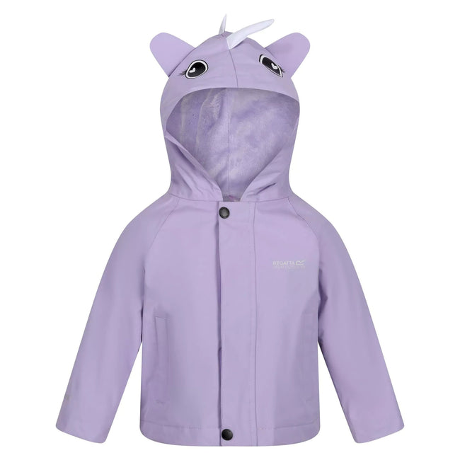 Pansy - Front - Regatta Childrens-Kids Unicorn Waterproof Jacket