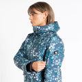 Canton Green - Lifestyle - Dare 2B Womens-Ladies Verdict Animal Print Insulated Hooded Ski Jacket