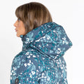 Canton Green - Pack Shot - Dare 2B Womens-Ladies Verdict Animal Print Insulated Hooded Ski Jacket