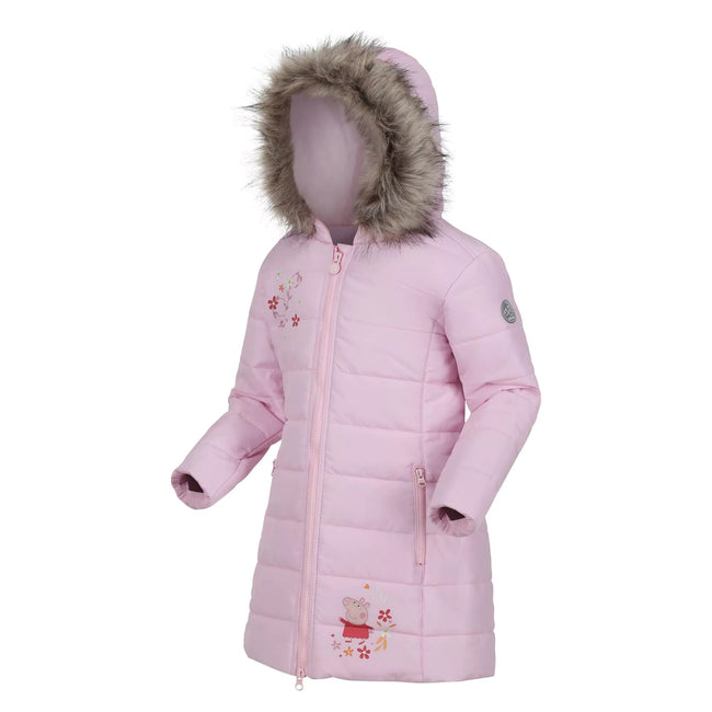 Pink Mist - Side - Regatta Girls Peppa Pig Padded Jacket
