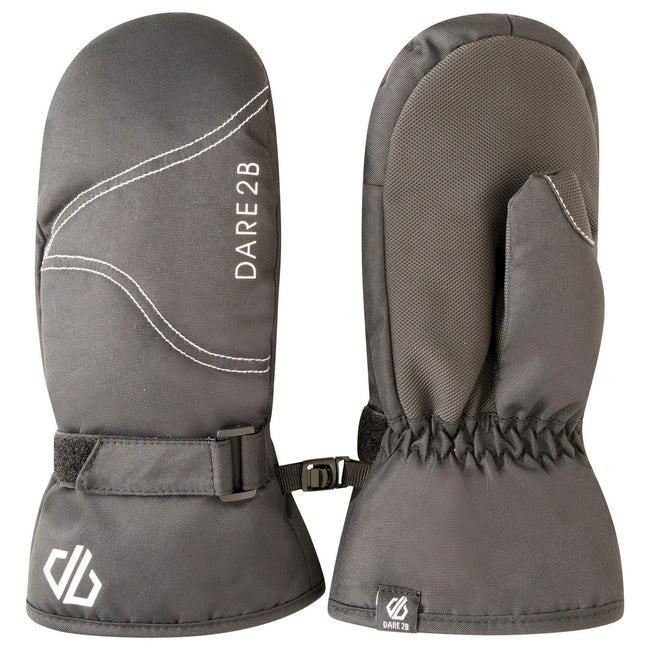 Black - Front - Dare 2B Childrens-Kids Jovial Mittens