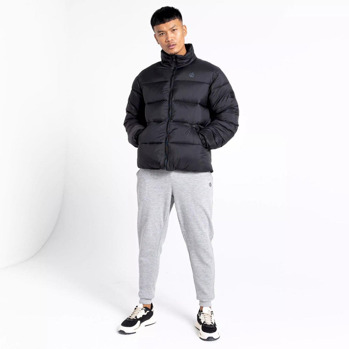 Black - Close up - Dare 2B Mens Jermaine Jenas Mentor Padded Jacket