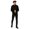 Black - Side - Regatta Mens Keaton Knitted Jumper