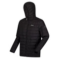 Black - Side - Regatta Mens Hillpack Hooded Lightweight Jacket