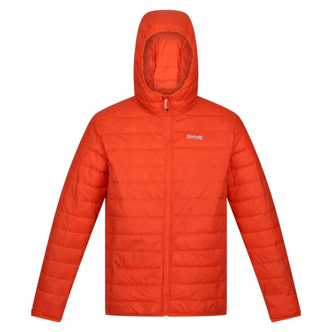 Rusty Orange - Front - Regatta Mens Hillpack Hooded Lightweight Jacket