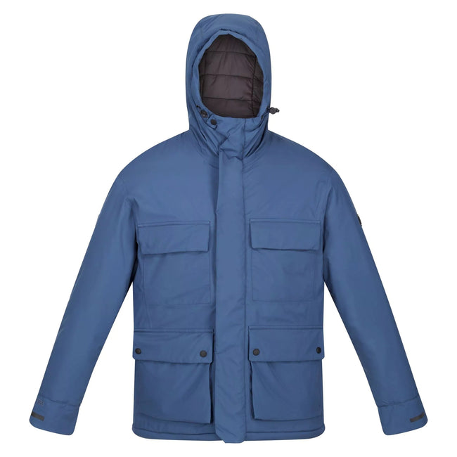 Dark Denim - Front - Regatta Mens Raylan Waterproof Jacket