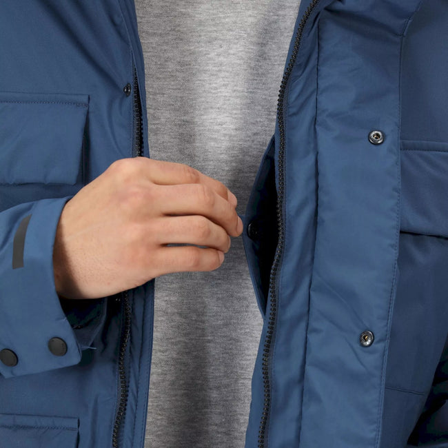 Dark Denim - Pack Shot - Regatta Mens Raylan Waterproof Jacket