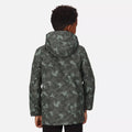 Dark Khaki - Close up - Regatta Childrens-Kids Salman Insulated Waterproof Jacket