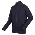 Navy - Side - Regatta Mens Felton Sustainable Full Zip Fleece Jacket