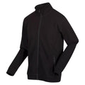 Black - Lifestyle - Regatta Mens Felton Sustainable Full Zip Fleece Jacket