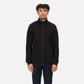 Black - Pack Shot - Regatta Mens Felton Sustainable Full Zip Fleece Jacket
