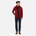 Syrah Red - Pack Shot - Regatta Mens Felton Sustainable Full Zip Fleece Jacket