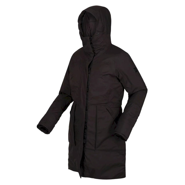 Black - Side - Regatta Womens-Ladies Yewbank II Waterproof Parka