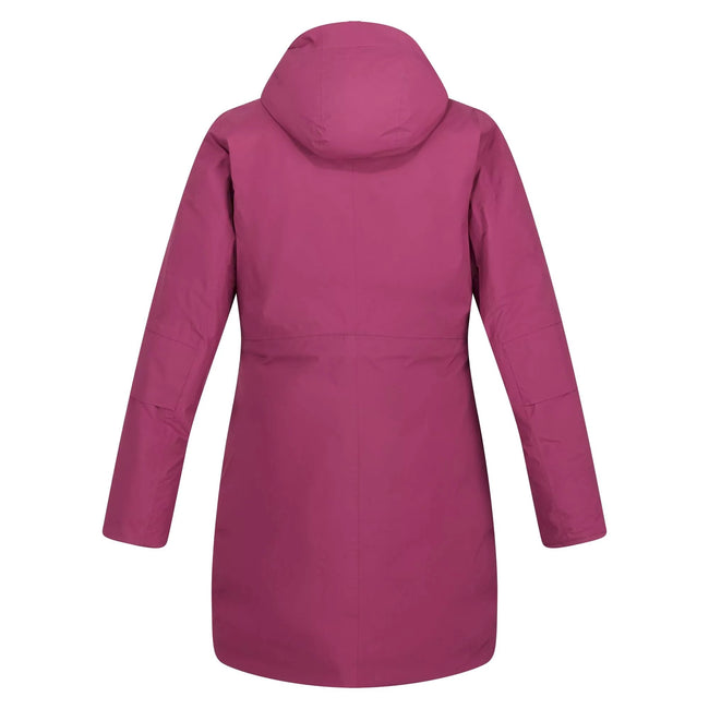 Amaranth Haze - Back - Regatta Womens-Ladies Yewbank II Waterproof Parka