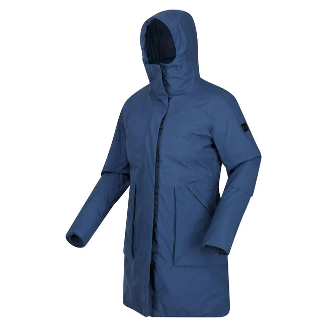 Dark Denim - Side - Regatta Womens-Ladies Yewbank II Waterproof Parka