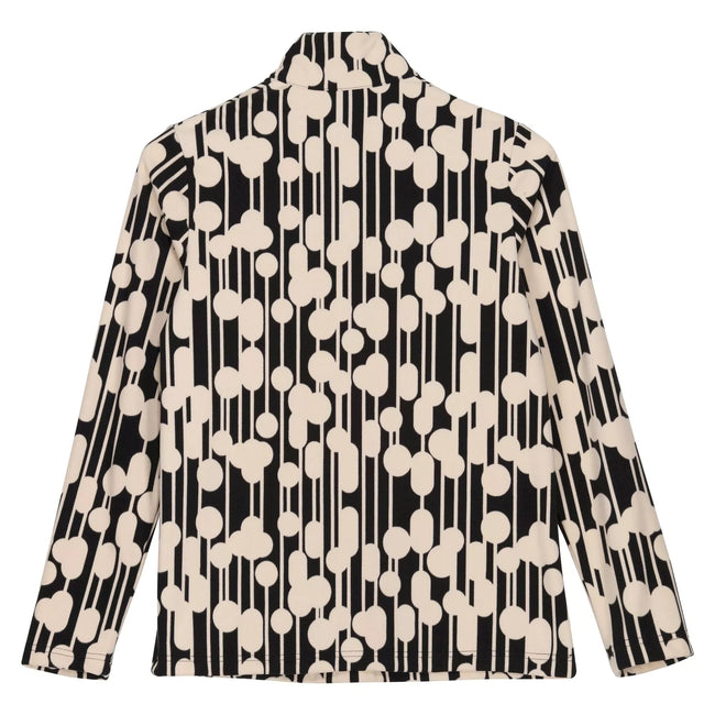 Reflective Black - Back - Regatta Womens-Ladies Orla Kiely Trees Zip Neck Fleece Top