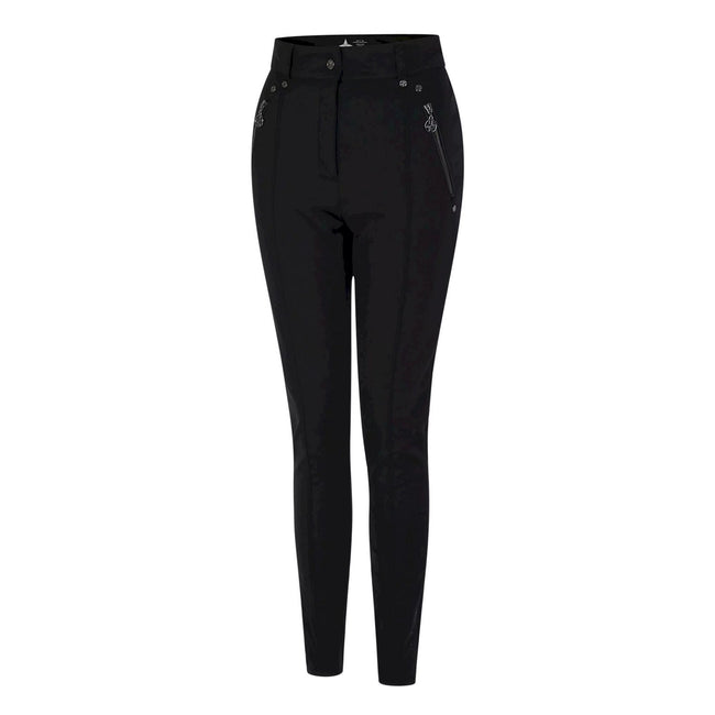 Black - Side - Dare 2B Womens-Ladies Julian Macdonald Regimented Ski Trousers