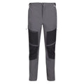 Dark Grey-Black - Front - Regatta Mens Questra IV Hiking Trousers