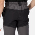 Dark Grey-Black - Pack Shot - Regatta Mens Questra IV Hiking Trousers