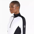 White-Black - Side - Dare 2B Womens-Ladies Julien Macdonald Excursive Contrast Half Zip Fleece Top