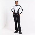 White-Black - Pack Shot - Dare 2B Womens-Ladies Julien Macdonald Excursive Contrast Half Zip Fleece Top