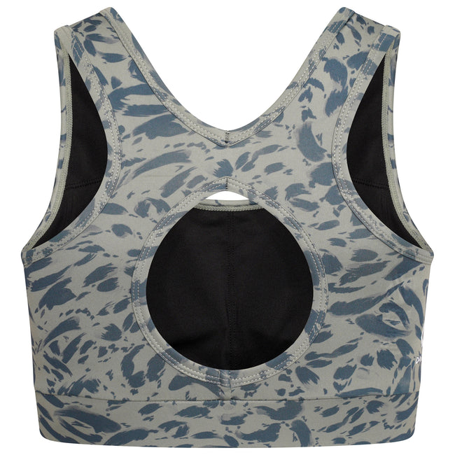 Lilypad Green - Back - Dare 2B Womens-Ladies Fleur East Edit Swift Animal Print Sports Bra
