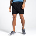 Black - Close up - Dare 2B Mens Accelerate Fitness Shorts