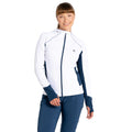 White-Moonlight Denim - Lifestyle - Dare 2B Womens-Ladies Convey II Hooded Core Stretch Midlayer