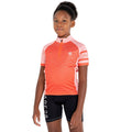 Neon Peach - Lifestyle - Dare 2B Childrens-Kids Speed Up Cycling Jersey