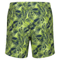 Sharp Green - Back - Regatta Mens Loras Palm Print Swim Shorts