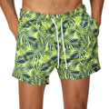 Sharp Green - Pack Shot - Regatta Mens Loras Palm Print Swim Shorts