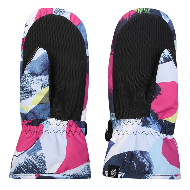 Quiet Blue - Back - Regatta Childrens-Kids Jovial Abstract Ski Mittens