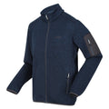 Blue Wing - Side - Regatta Mens Newhill Marl Full Zip Fleece Jacket