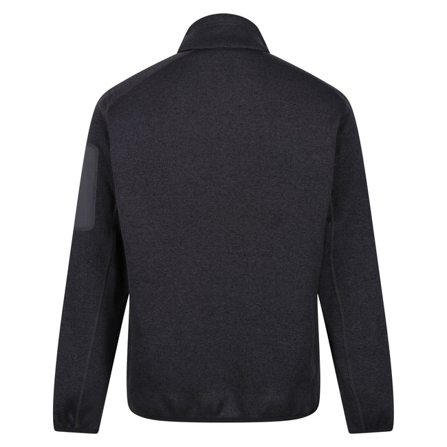 Ash - Back - Regatta Mens Newhill Marl Full Zip Fleece Jacket