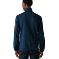 Navy - Pack Shot - Regatta Mens Newhill Marl Full Zip Fleece Jacket
