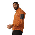 Orange Pepper - Side - Regatta Mens Newhill Marl Full Zip Fleece Jacket