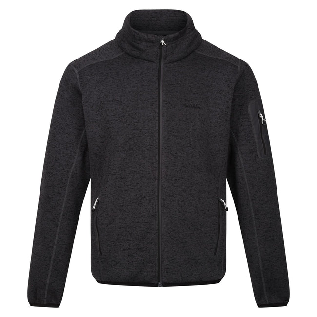 Seal Grey - Front - Regatta Mens Newhill Marl Full Zip Fleece Jacket